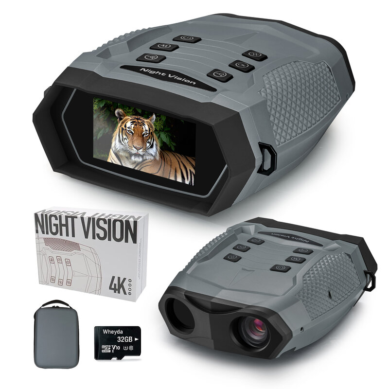 HD Night Vision Binoculars for Adults Digital Waterproof can Save Photo and Video with 32GB Memory Card