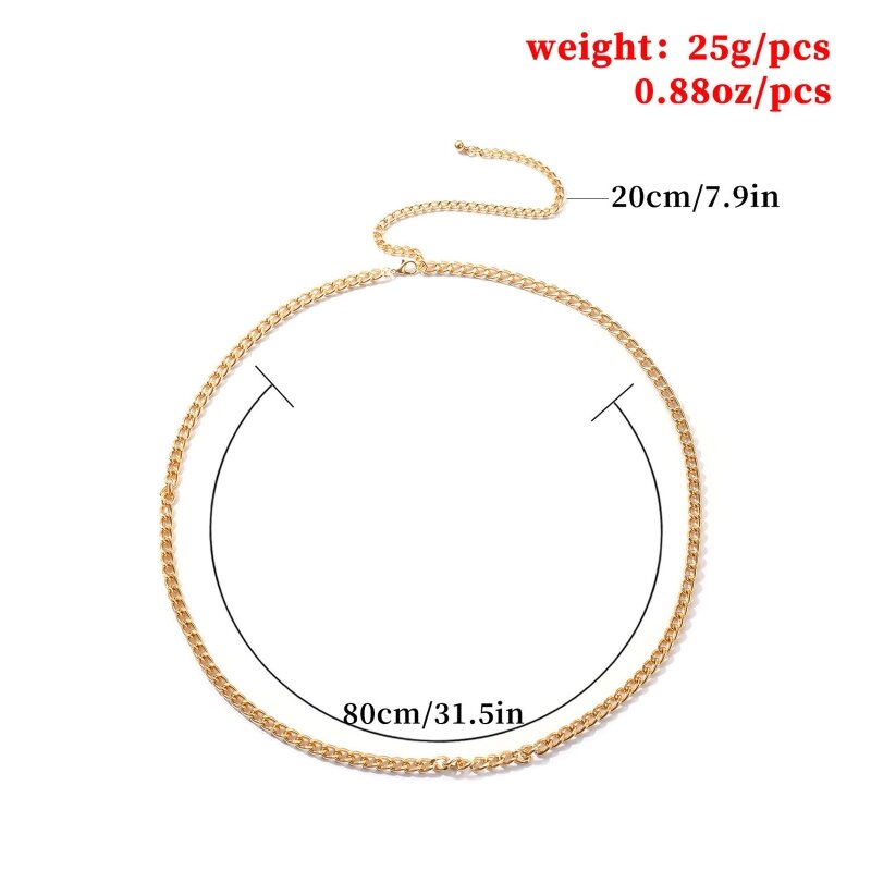 Belly Chain Thin Chain Belts For Women Body Chain Jewelry Waist Belly Chain Jewelry Decorative Belts For Dresses Dropship