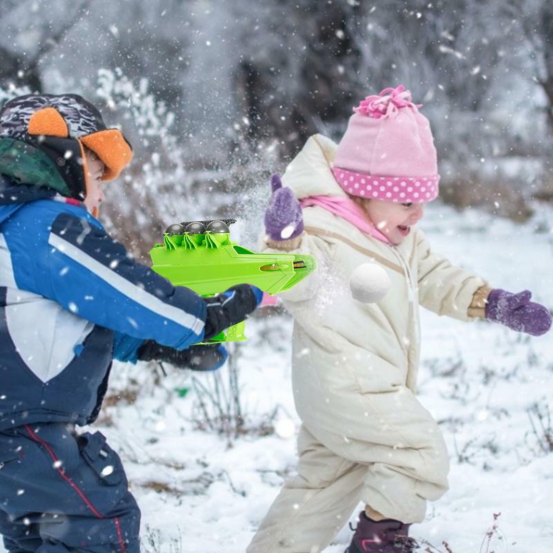 Wyrzutnia wyrzutni armat przenośna antypoślizgowa mała wyrzutnia zabawki na zewnątrz zimowa dla chłopców i dziewcząt