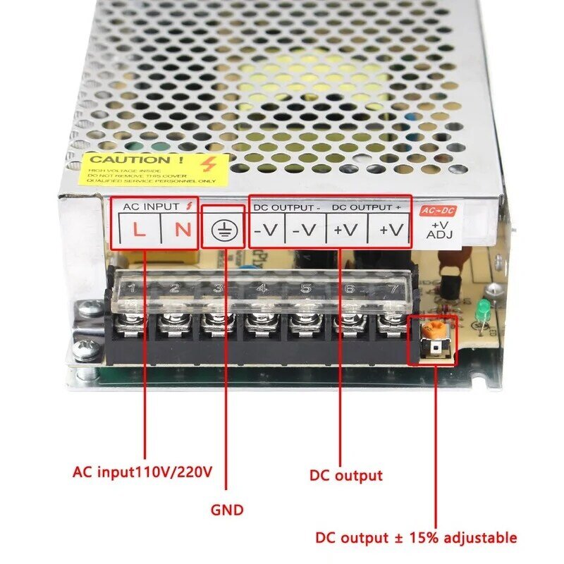 Beleuchtungs transformatoren DC 5V 12V 24V 36 V Netzteil Adapter 5 12 24 36 V 1a 2a 3a 5a 6a 8a 10a 15a 20a LED-Treiber LED-Streifen labor