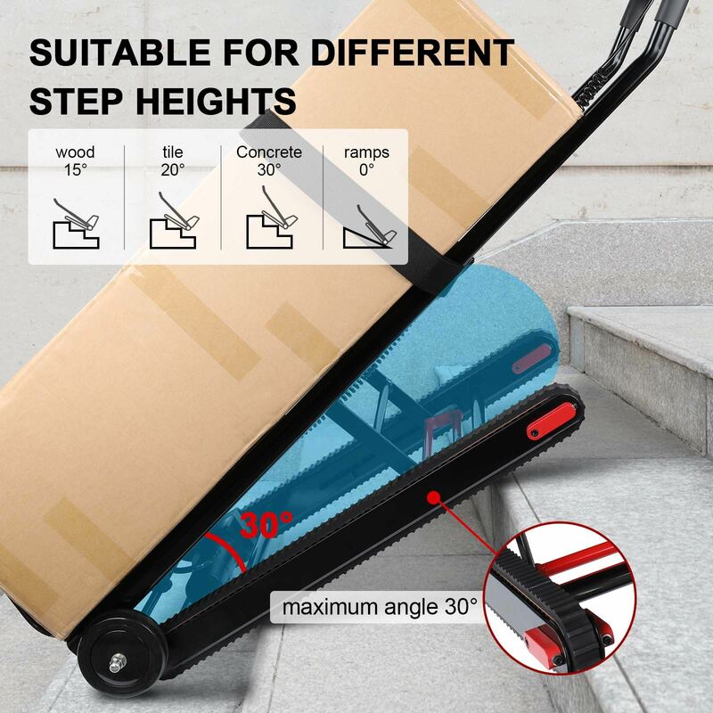 Electric Stair Climing Dolly Folding Motorized Stair Climbing Hand Truck Climber for Moving Warehouse Logistics Distribution