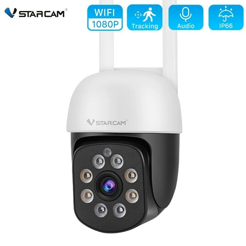 Vstarcam 1080P PTZ 와이파이 카메라, AI 인간 감지 자동 추적 CCTV 비디오 감시 카메라, 와이파이 보안 IP 카메라