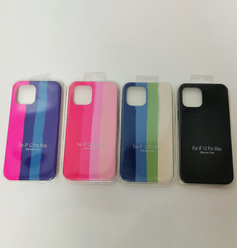 Coque de téléphone en silicone à rayures multicolores, protection pour téléphone portable, iPhone 12 Pro Max, Patten tissé, Original, Ipone 13, livraison gratuite