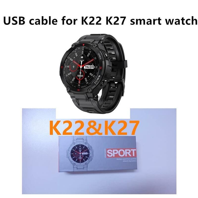شاحن ساعة ذكية عسكرية K22 و K27 K28 كابل شحن ساعة ذكية لكابل USB K22