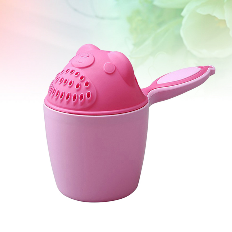 Delicate Effective Shampoo Cup Bath Spoon for Baby Taking Shower (Random Color)