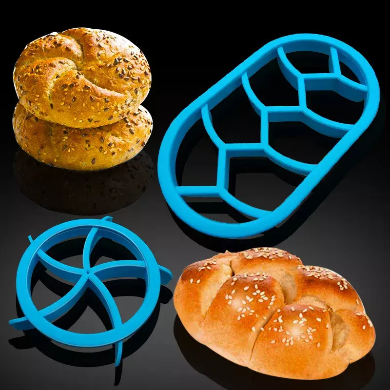 Circular Oval Bread Molds Fan Shaped Pastry Cutter Dough Press Bread Roll Form Cookie Cake Baking Kitchen Tool Форма Для Выпечки