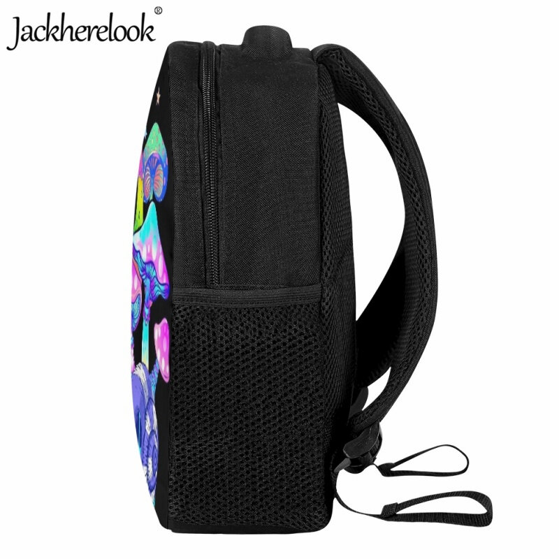 Jackherelookアートマッシュルームプラントスクールバッグキッズファッション新しい3Dプリントバックパックカジュアルトレンディオールキッズブックバッグギフト