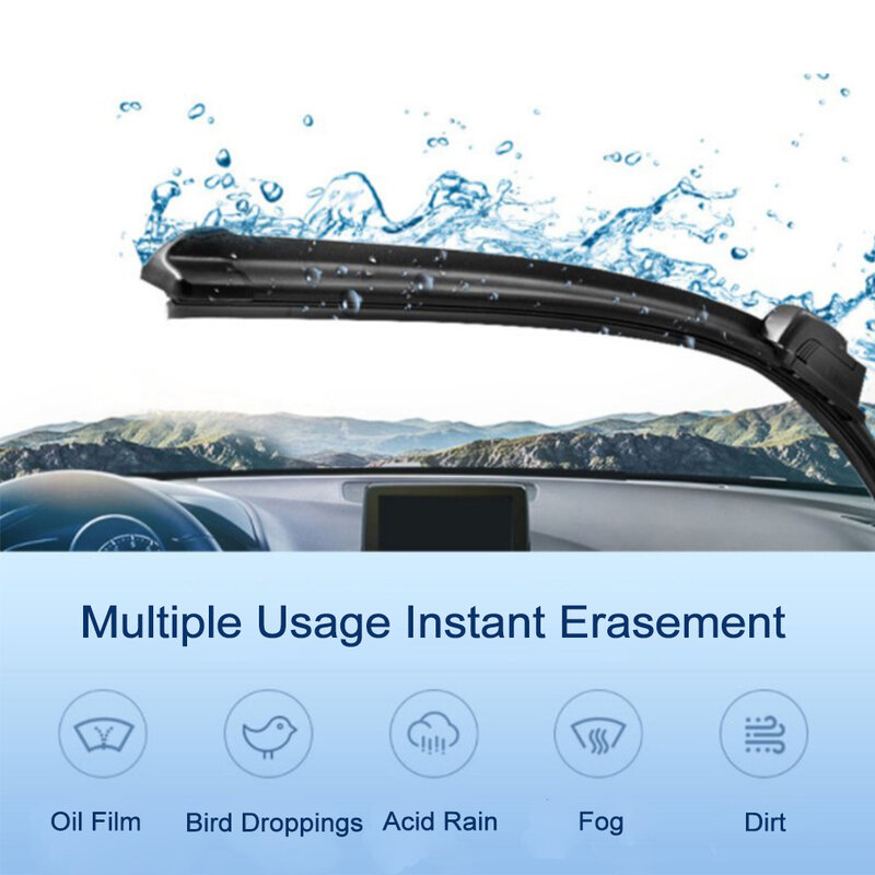 Tablet Effervescent penghapus mobil, 1 buah kaca konsentrasi air pembersih kaca padat agen pembersih Wiper mobil