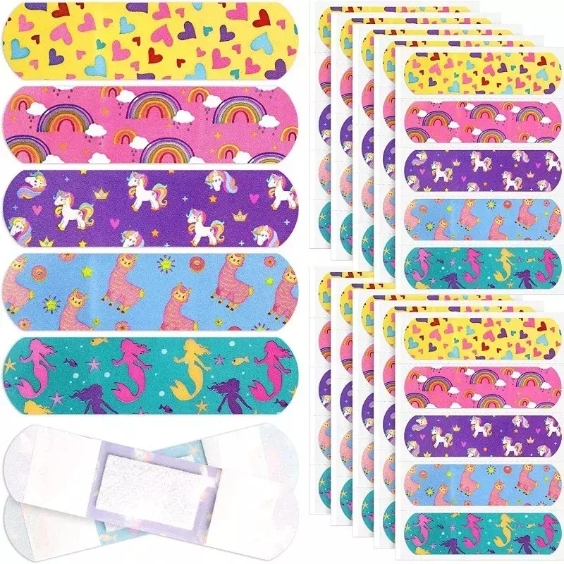 Cartoon Kawaii Band Aid for First Aid Strips Waterproof Breathable Adhesive Bandages Wound Dressing Plasters Skin Patch