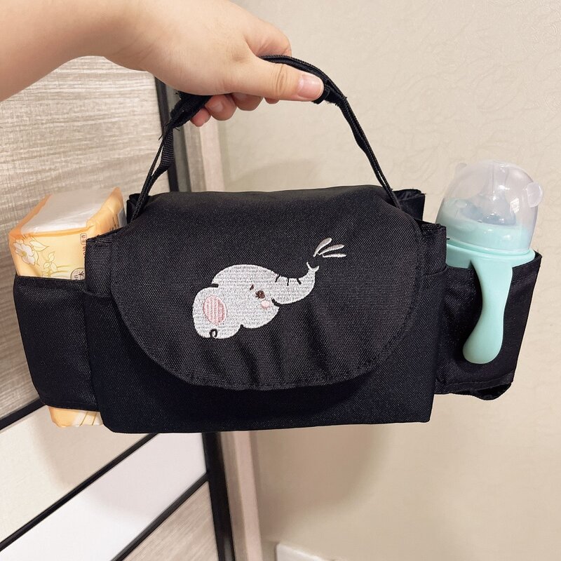 Stroller Bag Pram Organizer Cup Holder Multipurpose Baby Stroller Accessories Storage Bag Mummy Bag Portable Nappies Organizer