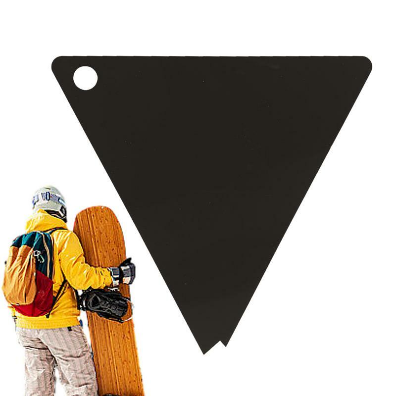 Kit de réglage et de fartage triangulaire en acrylique portable, outil de grattoir de ski, équipement de sport de plein air large, 506