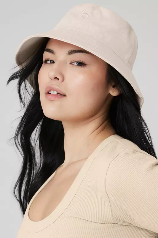 LO Bucket Hat Unisex Cotton Denim UPF 50+ Sunscreen Hat Packable Summer Travel Beach Sun Hat Couple Style Travel