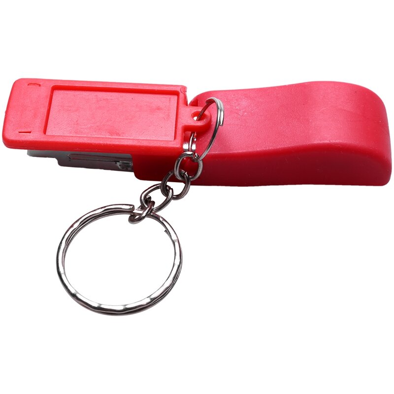 Stapler Mini plastik, aksesori kantor kertas staples Kawaii multiwarna 1 buah