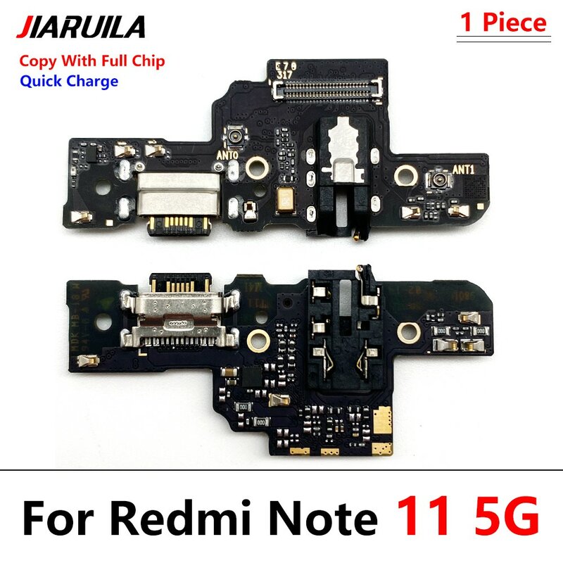 New For Xiaomi Redmi Note 7 8 8T 9 9s 10 10s 11 12 Pro Plus 4G 5G USB Charging Port Dock Charger Connector Board Main Flex Cable