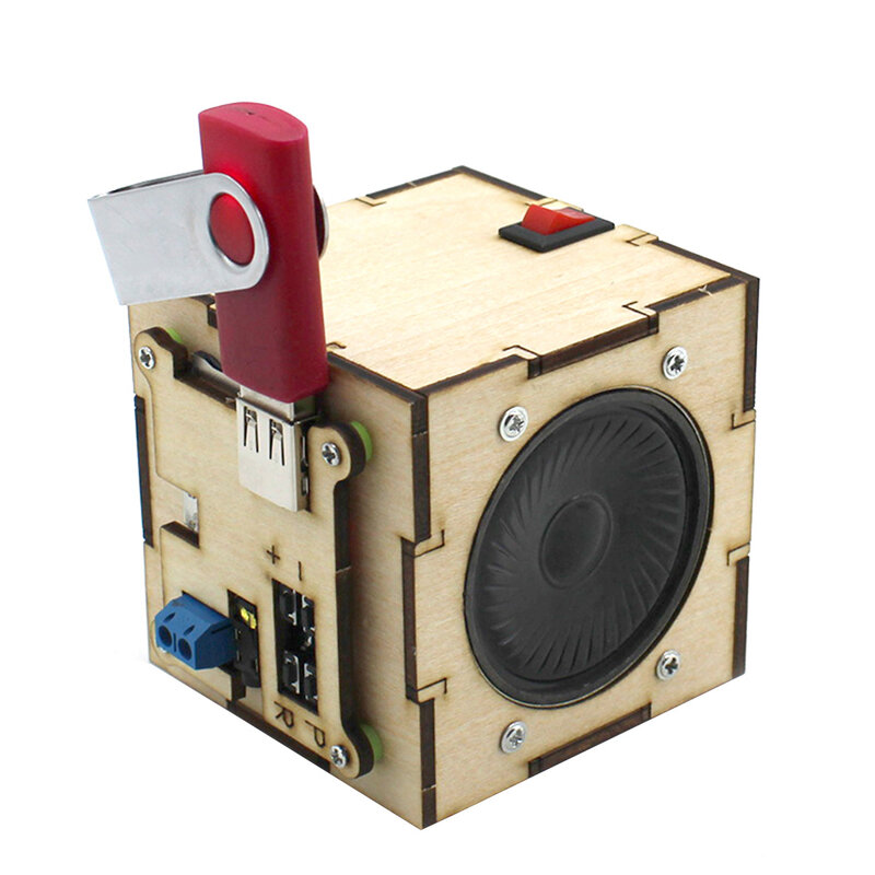DIY Wooden Speakers Ecational Science DIY Toys Assembly Building STEM Education Toy for Children