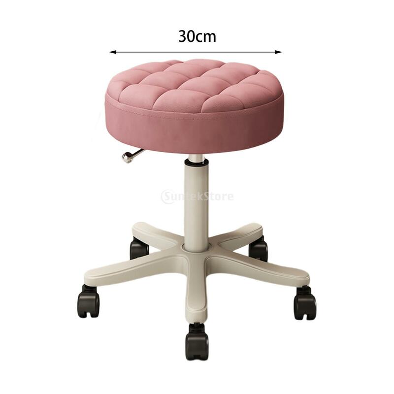 Вращающийся стул для спа 35-45 см, регулируемый круглый вращающийся барный стул с колесами для офиса, барного магазина, пабов, ступенчатый стул, табурет под раковину