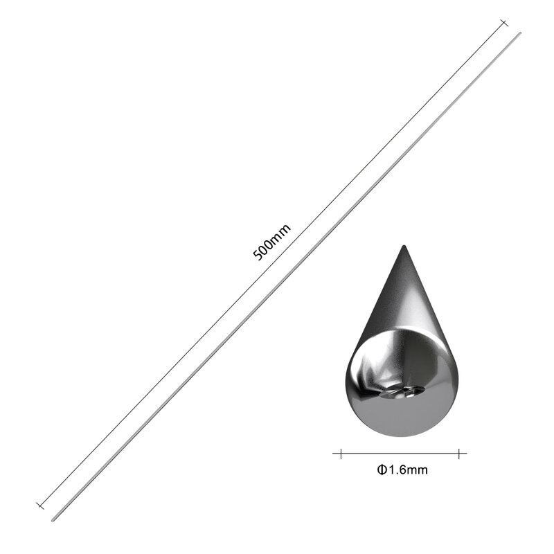 Joran las suhu rendah 1/2/3/5m, joran Solder aluminium kawat berkabel 1.6/2mm, tidak perlu bubuk Solder
