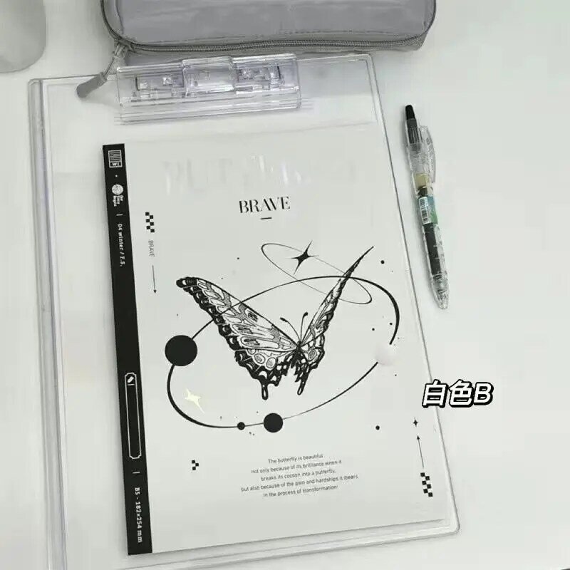 สมุดวาดภาพผีเสื้อสไตล์อิน B5สมุดโน้ตเลเซอร์แบบสร้างสรรค์สมุดวางแผนรายวันสมุดจดเครื่องเขียนในโรงเรียนของขวัญ