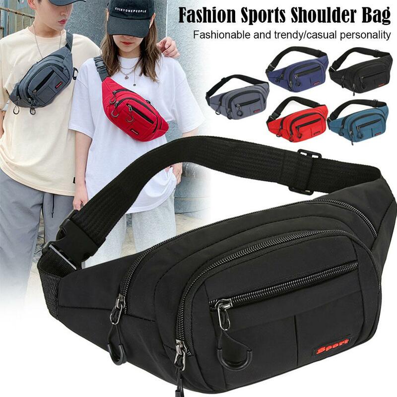 Riñonera deportiva para mujer, bolso de hombro, versión para correr, mochila de Fitness, bolso de pecho, moda coreana, Z8I8