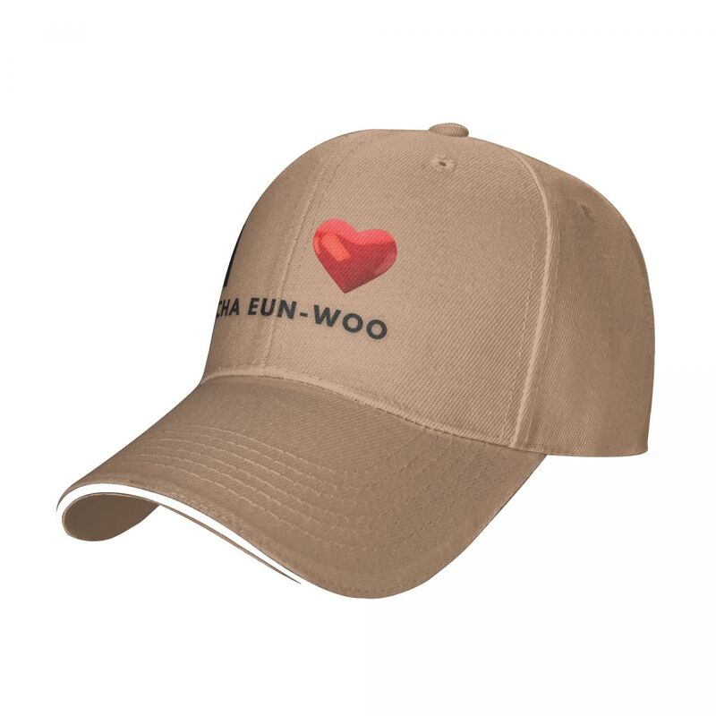 I Love Cha eun-Woo หมวกเบสบอล Topi BUCKET หมวกกันแดดสำหรับผู้ชายและผู้หญิง