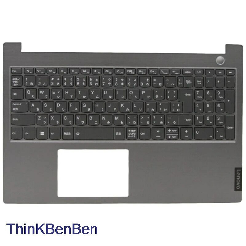 Jp japanische mineral graue Tastatur Großbuchstaben Handballen auflage für Lenovo Thinkbook 15 iml iil 5 cb0w45205
