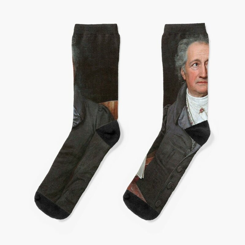 Johann Wolfgang von Goethe, 1828 Socks retro japanese fashion snow Socks Men Women's
