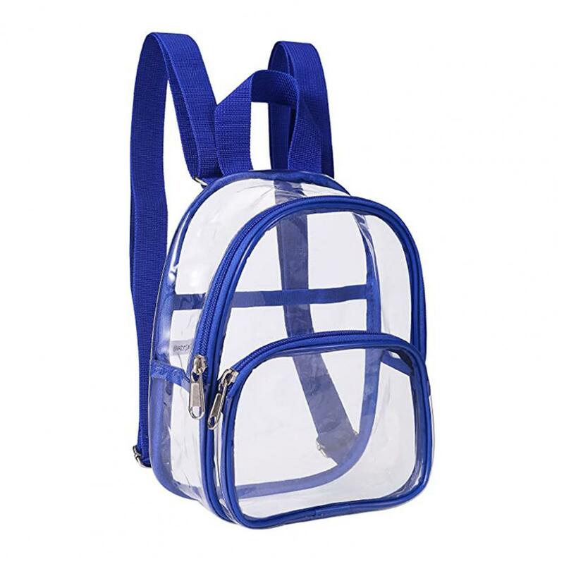 Прочный гладкий рюкзак на молнии для мальчиков и девочек, школьная сумка, спортивный рюкзак для бега, прозрачный для школы