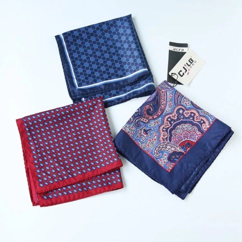 32*32cm Pocket Square for Men Women Floral Print Suits Hanky Mens Handkerchiefs Suit Square Handkerchief Towels Scarves