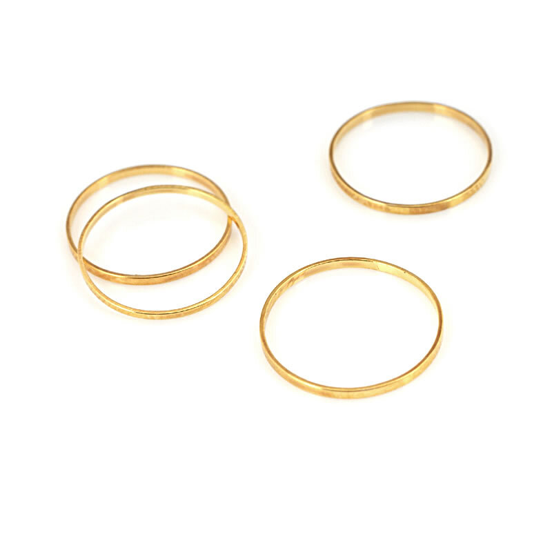 Diameter 8MM hingga 80MM bulat kuningan cincin tertutup menghubungkan cincin membuat perhiasan temuan lebih banyak warna dapat dipilih