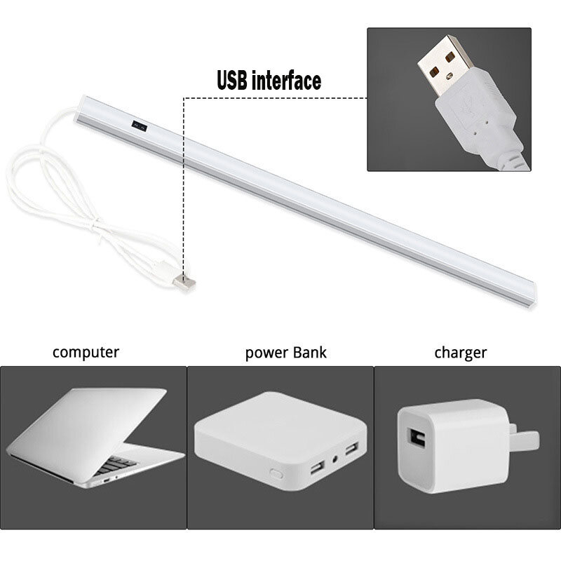 Oświetlenie wewnętrzne oświetlenie światło na czujnik ruchu bezprzewodowe oświetlenie podszafkowe USB do szafa sypialniana szafki