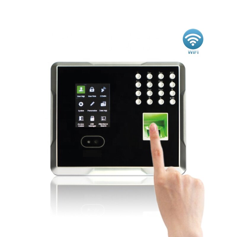 Urządzenie systemu kontrola dostępu za pomocą karty twarzy i odcisków palców oraz RFID z funkcją hasła