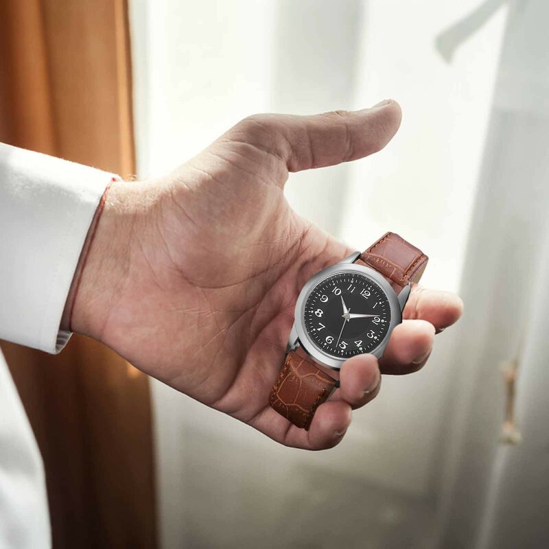 Jam tangan Digital pria, jam tangan pria mewah, arloji Quartz, sabuk pria, jam tangan pria RelóGio 2023, coklat