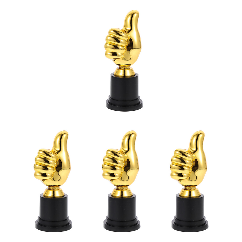 Great Thumb Plastic Trophy Delicate Sports Game Commemorative Trophies School Rewarding Trophies Show Competition Gifts