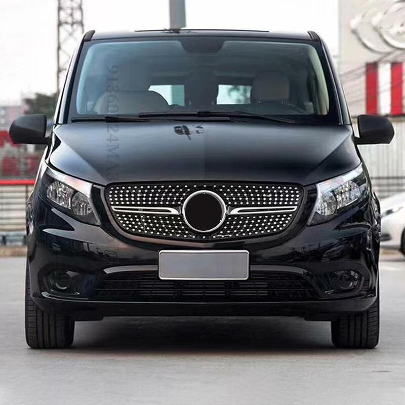 Upgrade Front Inlet Bumper Grille Racing Grill GT Diamond Facelift For Mercedes W447 Benz V Vito 2015 2016 2017 2018 2019 Tuning