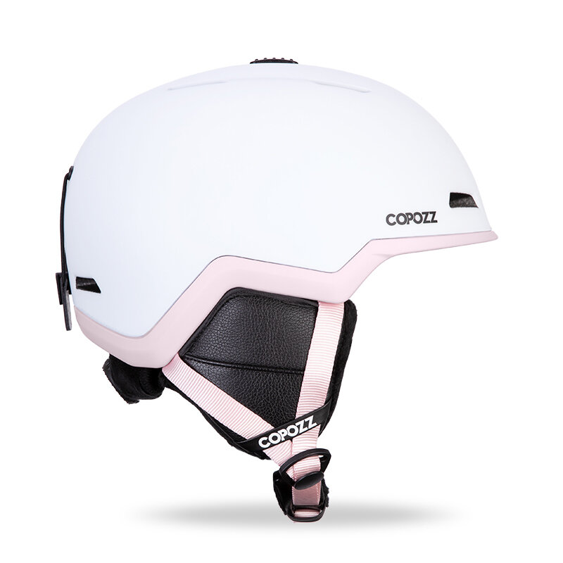 COPOZZ Helm Ski Helm Ski Setengah Tertutup Anti Benturan untuk Pria Dewasa Wanita Helm Keselamatan Papan Seluncur Salju Ski Pria Wanita