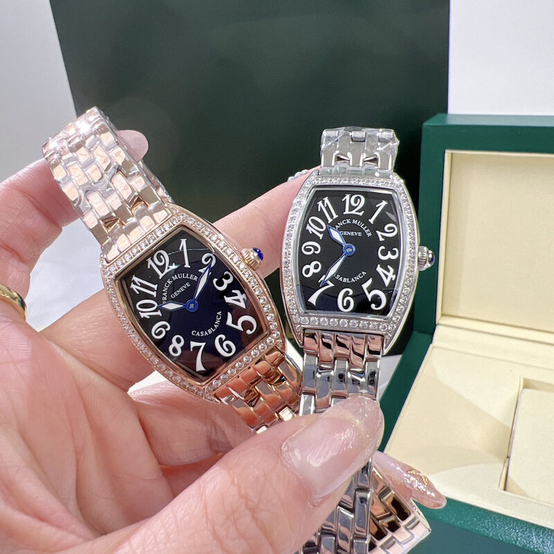 Новинка, Женские кварцевые наручные часы серии QZ, в виде женских часов, с бриллиантами