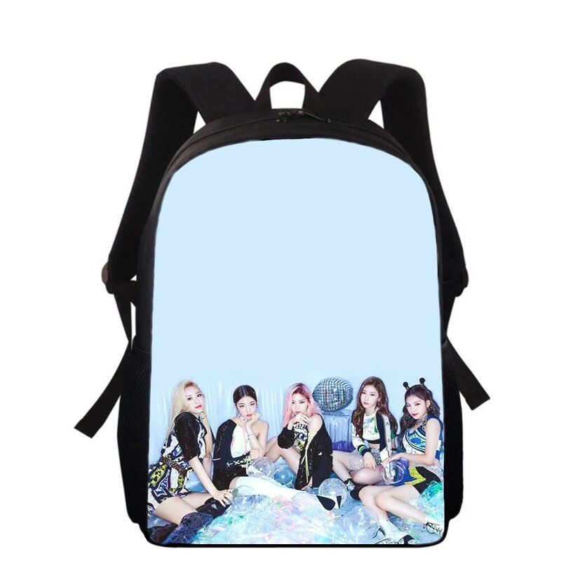 KPOP ITZY 16" 3D Print Kids Backpack Primary School Bags for Boys Girls Back Pack Students School Book Bags