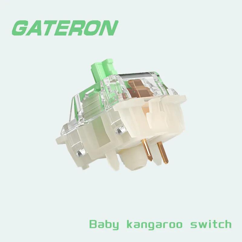 Gateron Känguru-Schalter 2,0 Baby taktile mechanische Tastatur Schalter 5pin 59g RGB Hot Swap-fähige mechanische Schalter für Tastatur