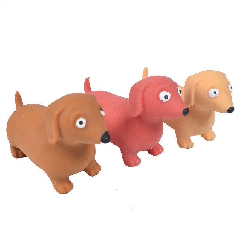 Bonito Stretchy Dog Sensorial Fidget Toy Stress Aliviar Brinquedos Autismo Anti-stress para Crianças Adultos Descompressão Squeeze Brinquedos Presente