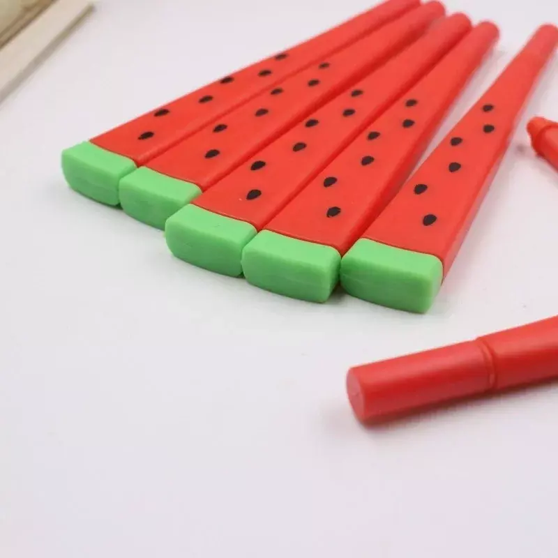 2PCS Cute Kawaii Watermelon Gel Pen Sweet Lovely Funny Creative Pen Writing School Office Supply Student Stationery Girls Gift