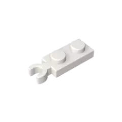 Gobricks GDS-90199 Placa com Clip na extremidade, 1x2 modificado, Compatível com Lego, 78256 monta blocos de construção, aperto vertical