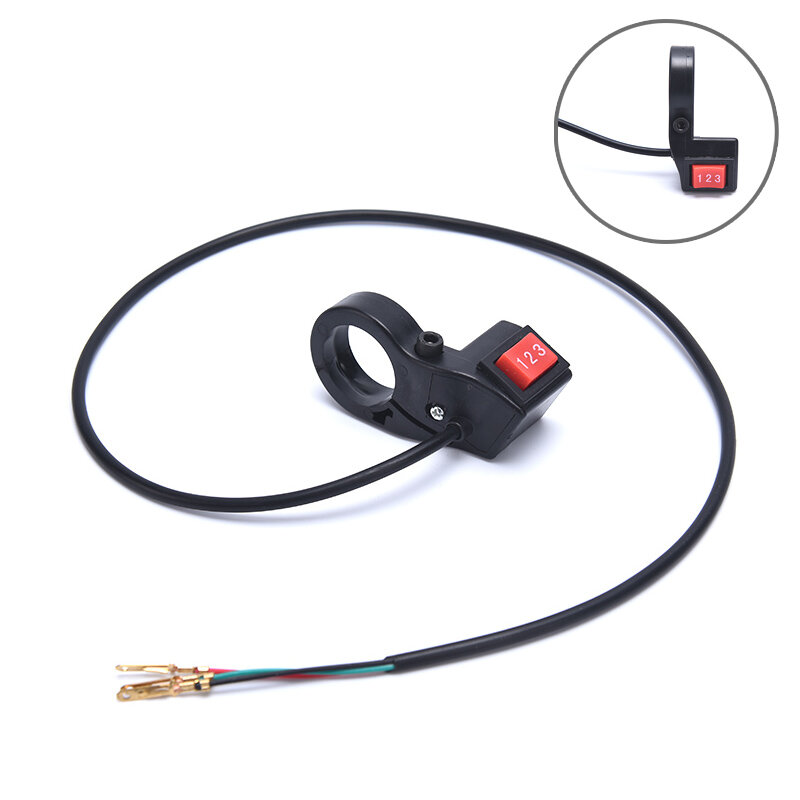 1Pcs Universal Three Speed Switch Electric Bicycle Accessories 3 Gears Switch Button For E-bike Motor Scooter