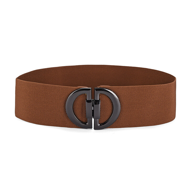 ZLY-Cintura de couro PU ajustável para mulheres, cintura luxuosa, liga de metal, logotipo da marca, moda, novo, 85cm, 2023
