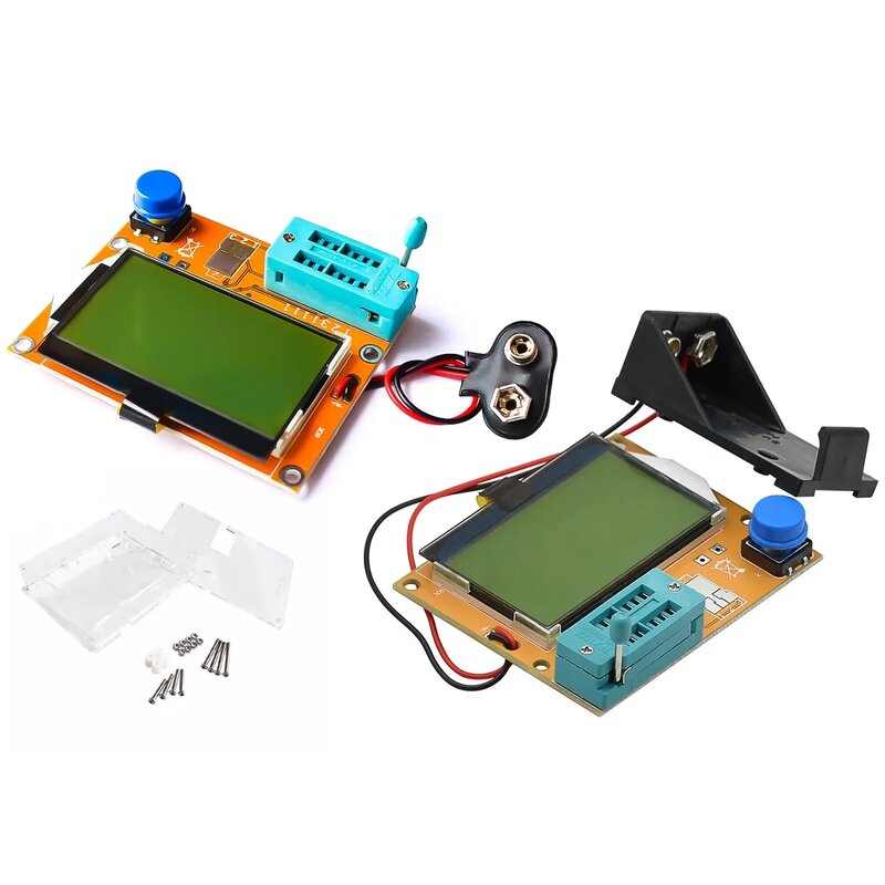 LCR-T4 그래픽 트랜지스터 테스터 저항기 캐패시터 ESR 사이리스터 LCD 디스플레이
