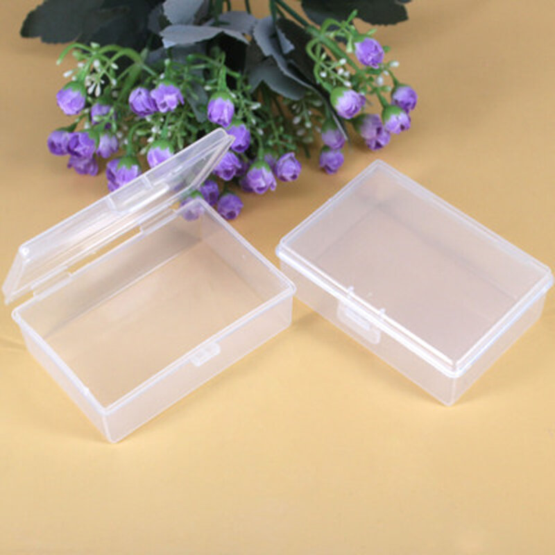 Caja de protección transparente para cartas de juego, contenedor de plástico para naipes, estuche de almacenamiento, 2 piezas