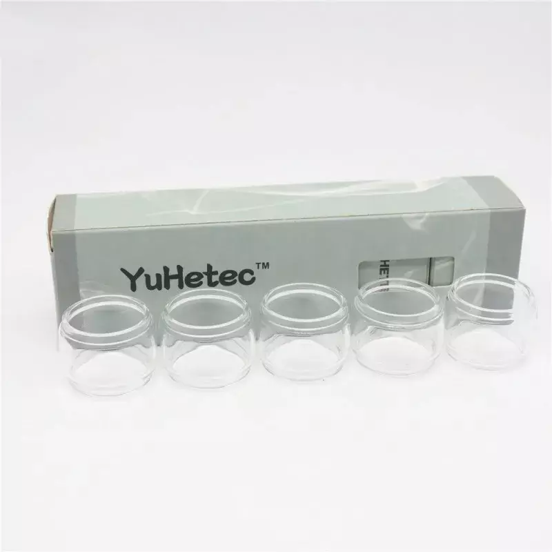 5 pz YUHETEC tubo di vetro a bolle per grip 25 Mini 4.5ml/CREED RTA 6.5ml/AlPHA 4ml/Blitzen RTA 5ml/Aero Mesh 5ml serbatoio