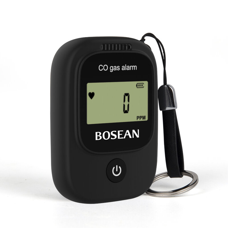 Sensor Industri Mini Mobil Digital CO Gas Alarm Monitor 0-1000PPM LCD Karbon Monoksida Detektor Suara Cahaya Belakang Getaran