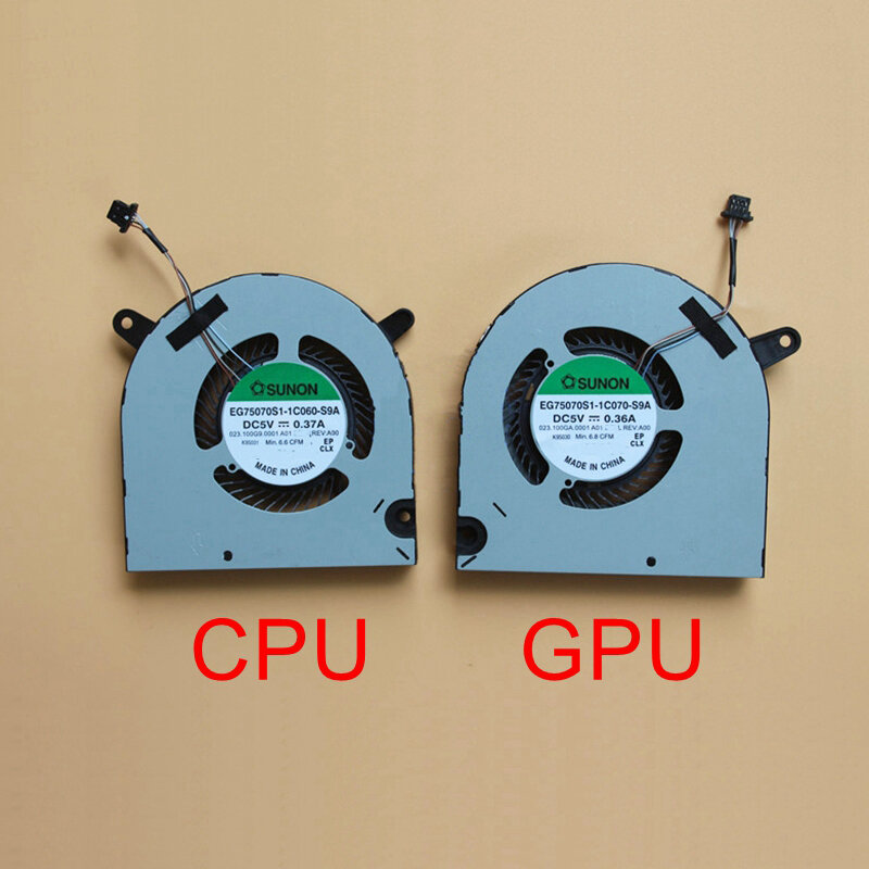 Neue Original Laptop CPU GPU lüfter für DELL G3-3590 G3 15 3500 Kühler EG75070S1-1C060-S9A EG75070S1-1C070-S9A 0160GM 04NYWG