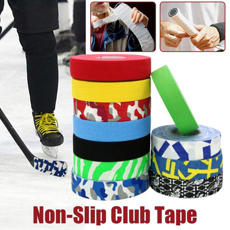 2.5cm*25m Anti-slip Ice Hockey Print Grip Tape Wear-resistant Racket Tape Stick Hockey Sport Badminton Tape Sports Tape,ath Z2h7