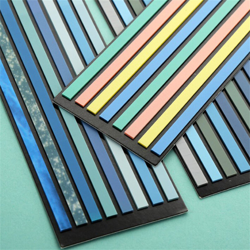 Índice do arco-íris transparente Memo Pad, Sticky Notepads, papel autocolante, Bookmark, material escolar, Papelaria Kawaii, 160 Folhas